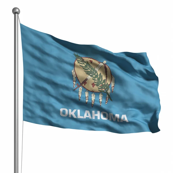 Vlajka státu oklahoma — Stock fotografie