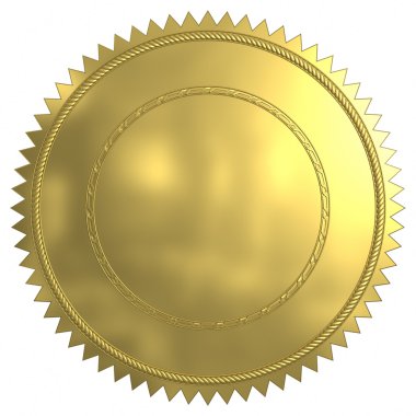 Gold Seal clipart