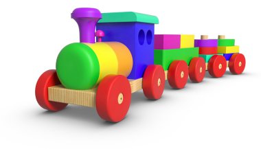 ahşap oyuncak tren