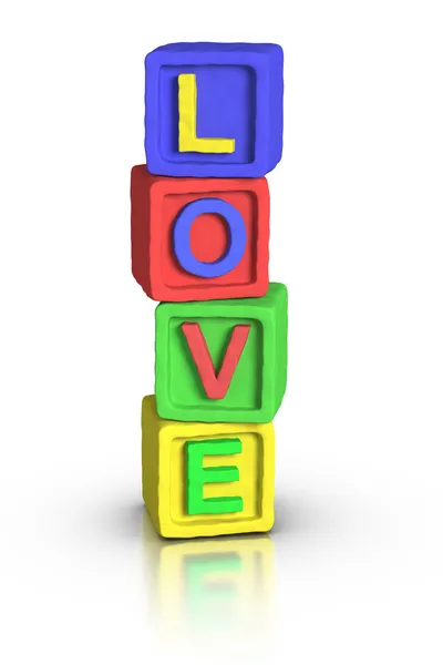 Play Blocks : LOVE — Stock Photo, Image