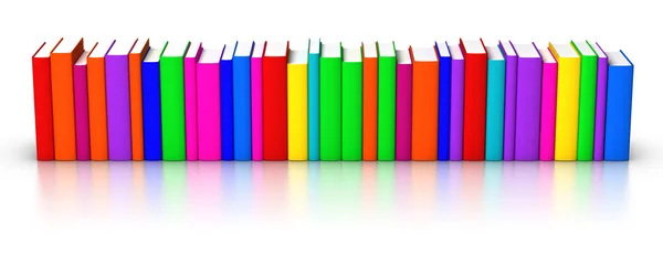 Row of Colourful Books — Stock Photo, Image