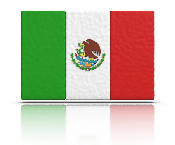 Mexicos flagg – stockfoto