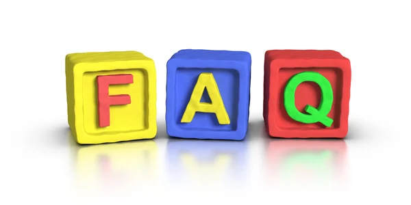 Play Blocks : FAQ — Stock Photo, Image