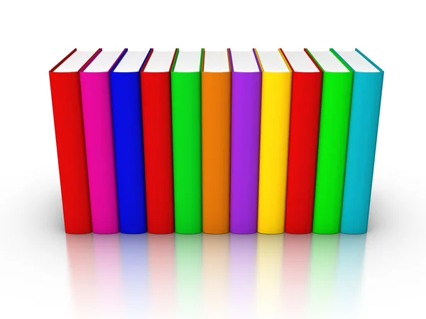 Row of Colourful Books — Stock Photo, Image