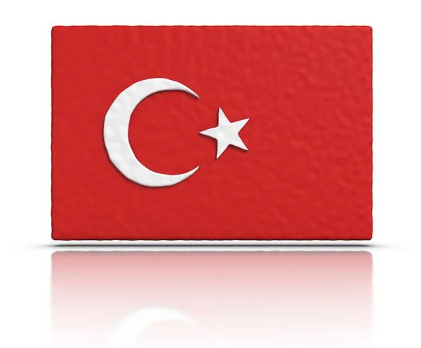 Flagge der Türkei — Stockfoto