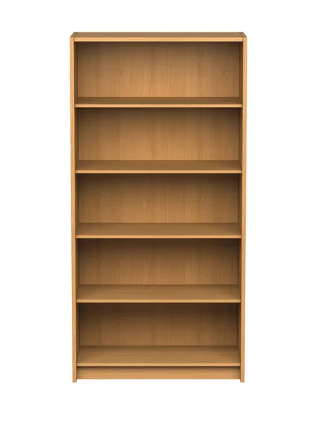 Bookshelf - isolated — Stock Photo, Image