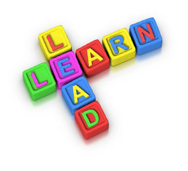 Кросворд: LEARN LEAD — стокове фото
