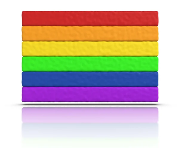 Gay pride - Regenboogvlag — Stockfoto