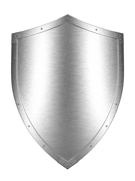 Brushed Metal shield — Stock Photo, Image