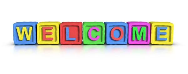 Play Blocks : WELCOME — Stock Photo, Image