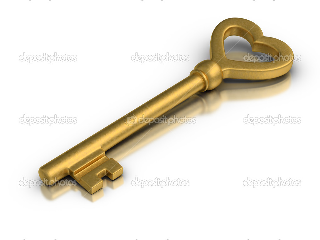 Heart Shaped Skeleton Key Stock Photo by ©ayzek 30232259
