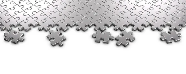 Metall-Puzzle — Stockfoto