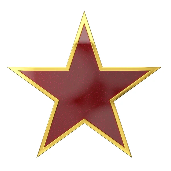 Golden Star Award con auto rossa dipinta Spazio vuoto — Foto Stock