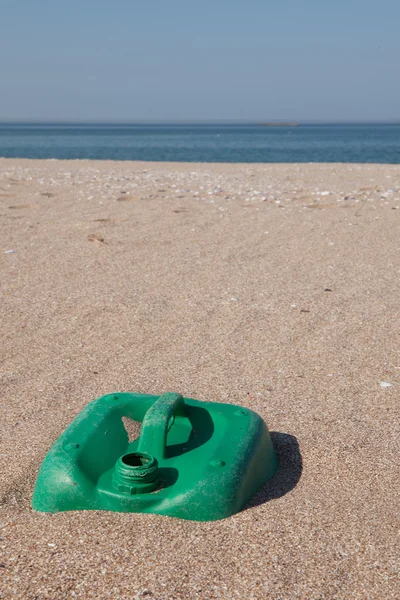 Pollution - Plastic Jerry Can on Beach
