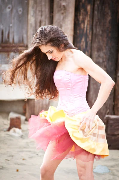 Beach Fashion Model — Stock Photo, Image