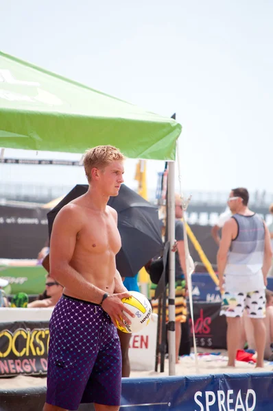 Avp beach volleyball hermosa strand — Stockfoto