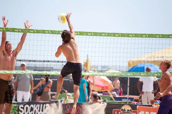 Avp beach volleyball hermosa strand — Stockfoto