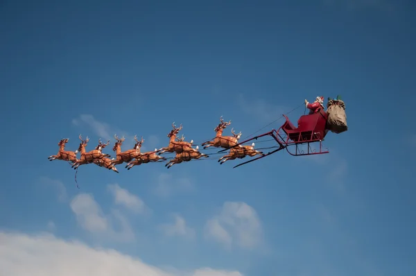 Weihnachtsmann-Schlitten — Stockfoto