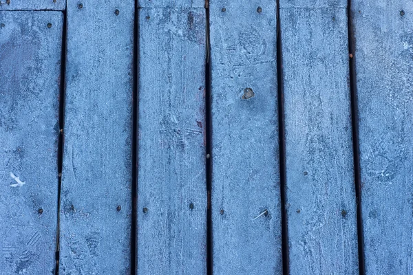 Icy piso de madeira da casa — Fotografia de Stock