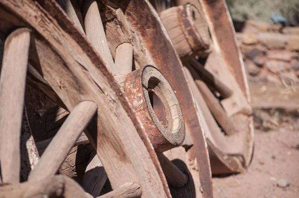 Ruota del vecchio West Wagon — Foto Stock