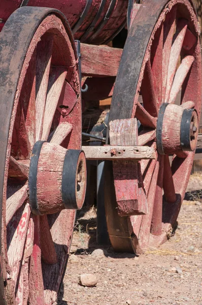 Velho Oeste Roda do vagão — Fotografia de Stock