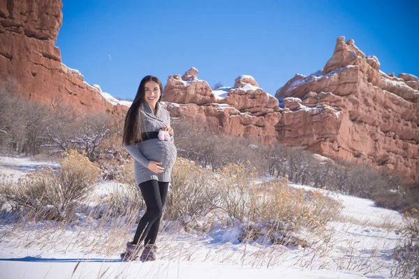 Pregnant Snow — Stock Photo, Image