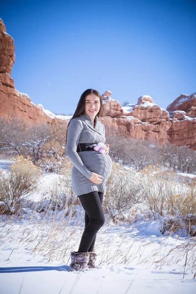 Pregnant Snow — Stock Photo, Image