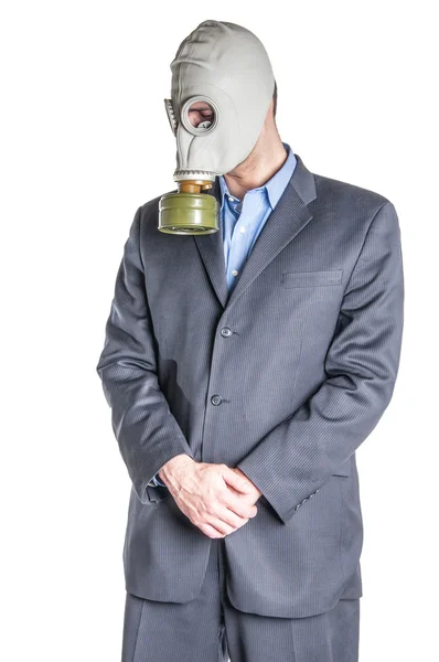 Hombre con máscara de gas — Foto de Stock