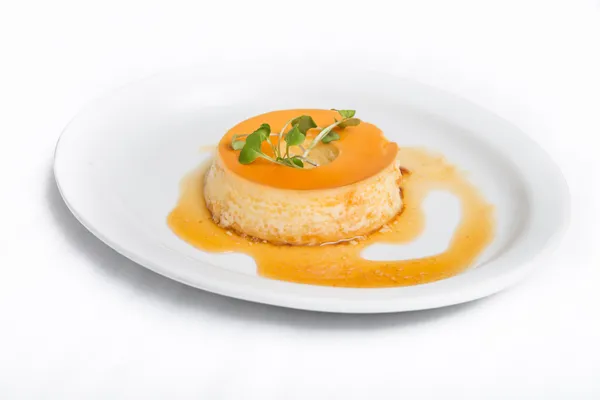 Brasilianska karamell flan — Stockfoto