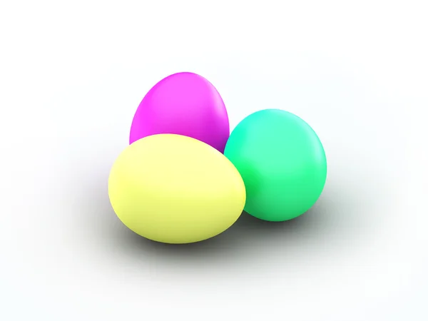 3d Rendered Easter Eggs — Stock Photo, Image