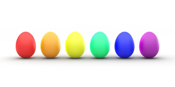 Húsvéti tojás szivárvány Stock Fotó