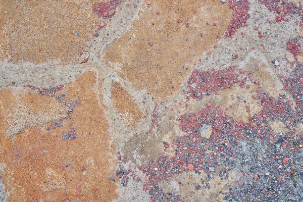 Oranje oude stenen wegdek. Naadloze textuur. De textuur van een stenige weg — Stockfoto