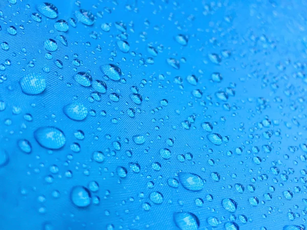 Raindrops Blue Background — Fotografia de Stock