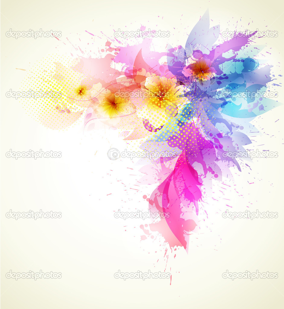 Floral abstract background.