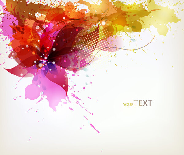 Современный шаблон дизайна с элементами цветочного дизайна
 .