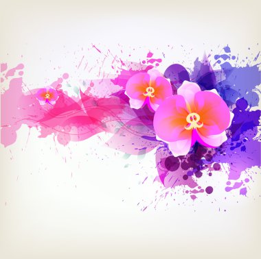 abstract floral artistieke element .