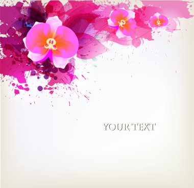 abstract floral artistieke element .