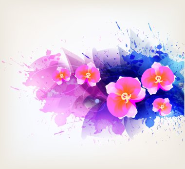 abstract floral artistieke element .
