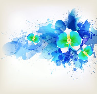 abstract floral artistieke element .