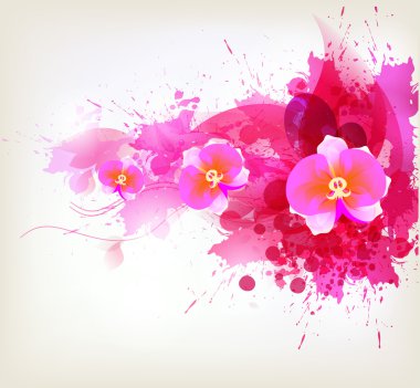 abstract floral artistieke element .