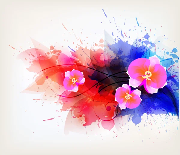 Abstract floral artistieke element . — Stockvector