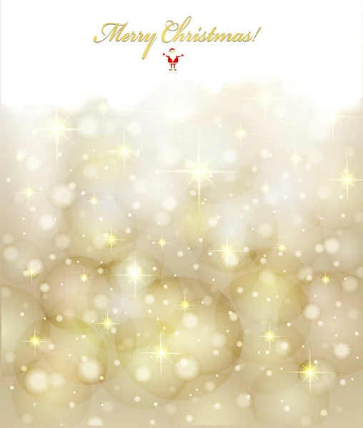 Christmas background with white snowflakes. Vector design — Stock Vector