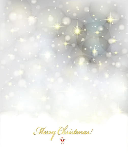 Christmas background with white snowflakes. Vector design — Stock Vector