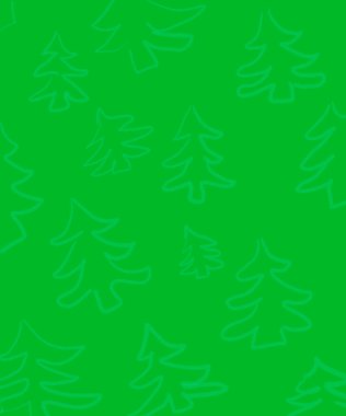 Stil Noel modeli. Noel yeşili hediye kutusu kusursuz desenli. Elle çizilmiş karalama tarzı kış Noel deseni.