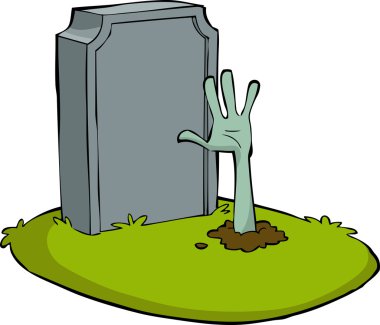 Cartoon grave