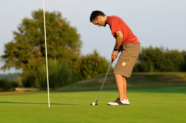 Golfspelare sju — Stockfoto