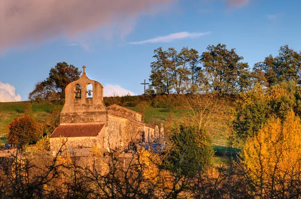 Kerk platteland — Stockfoto