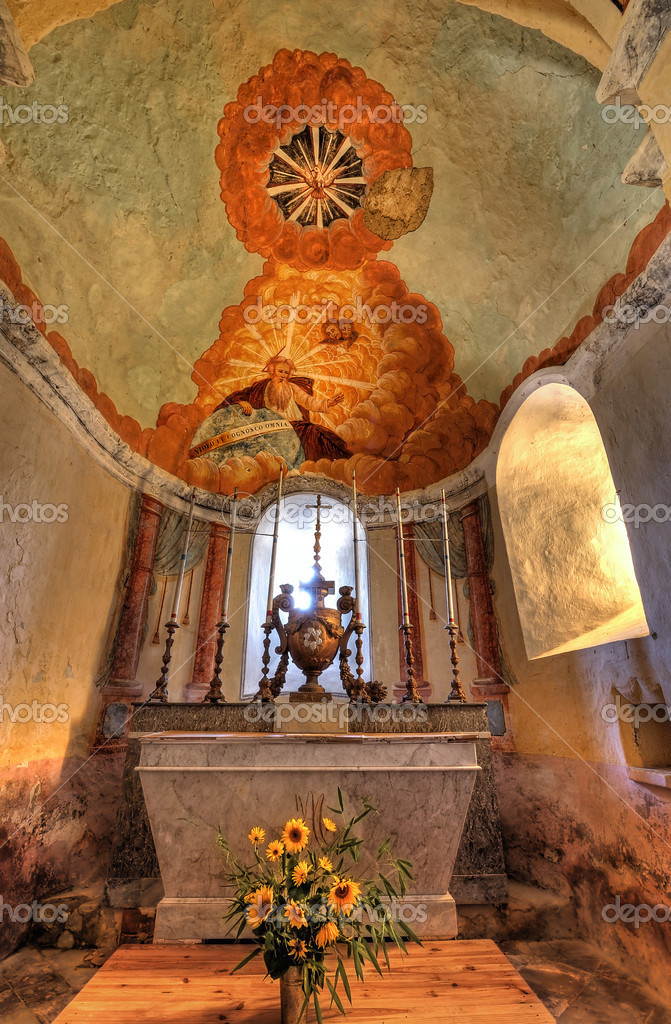 Painting Church Stock Photo C Thierrydu47 24127301