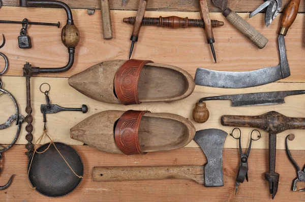Старые инструменты три — стоковое фото
