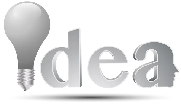 Idea Light bulb — Stock Vector